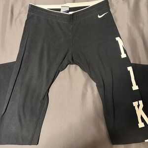 Nike Women’s  Black and White Logo Leggings